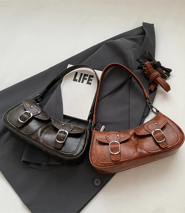 Double Pockets Handbag