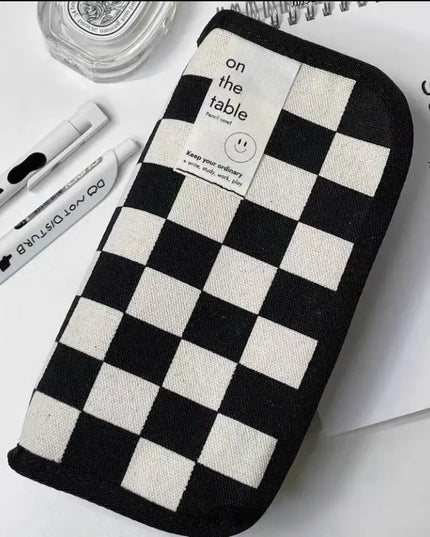 Checkerboard Pencil Case