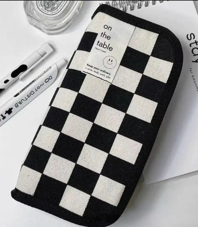 Checkerboard Pencil Case