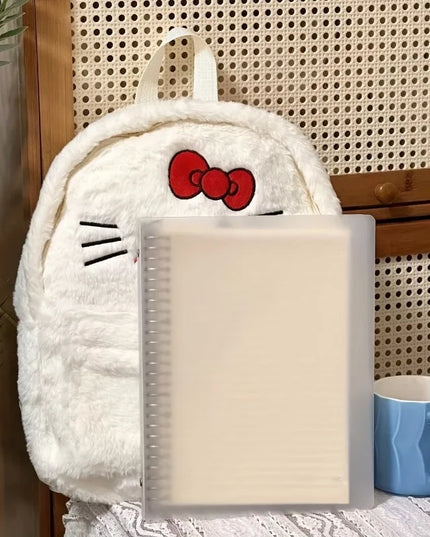 Hello Kitty Plush White Backpack