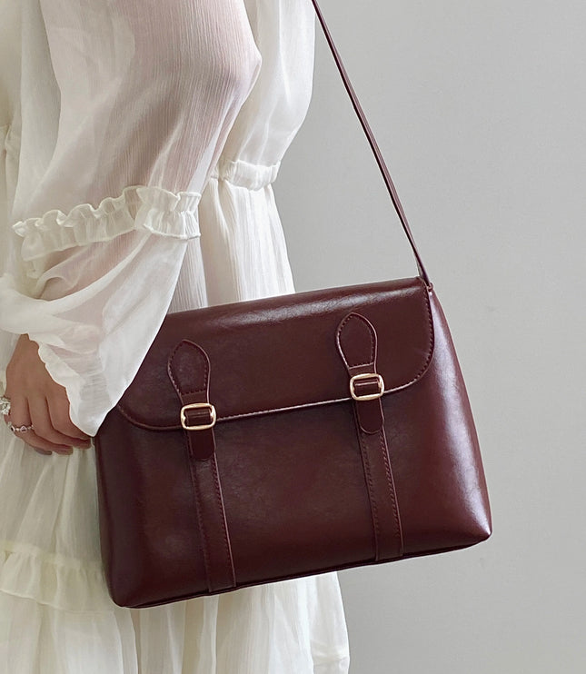 Vintage Cherry Red Shoulder Bag