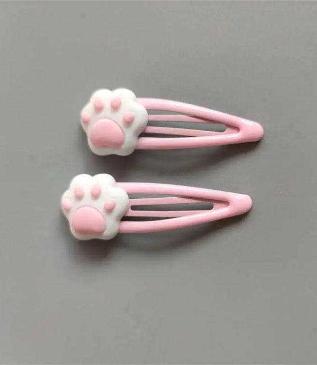 Pink Cat Paw Hairpin