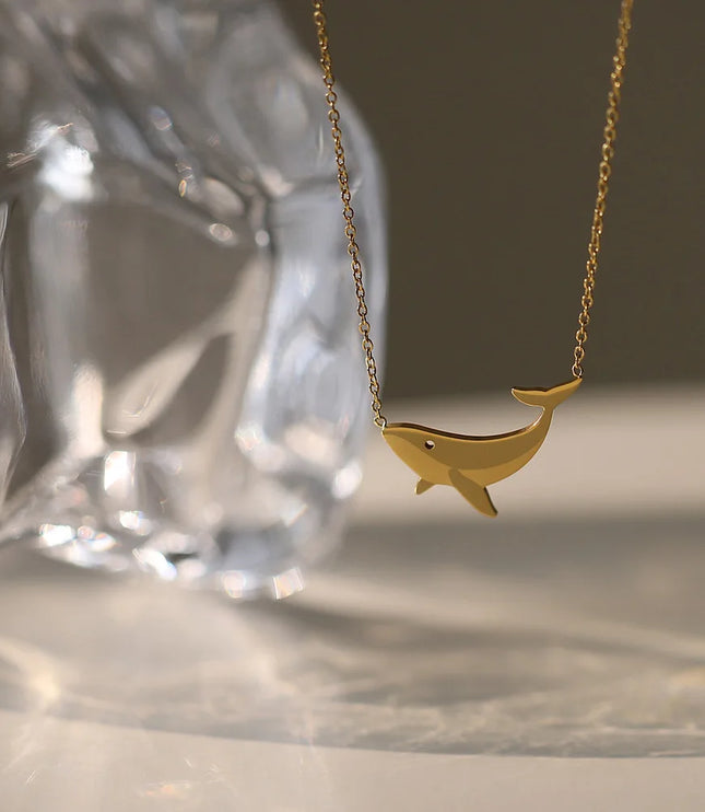 Gold Whale Necklace