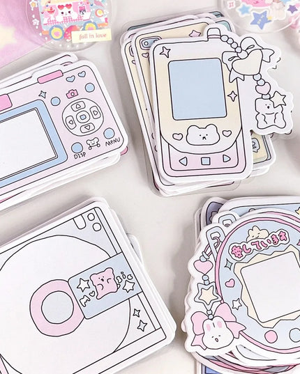 Cute Retro Camera and Phone Stickers