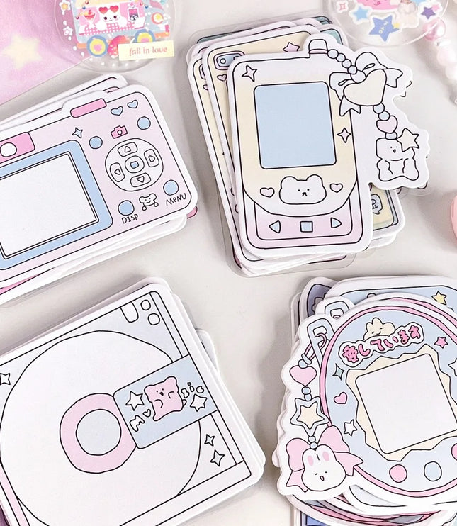 Cute Retro Camera and Phone Stickers