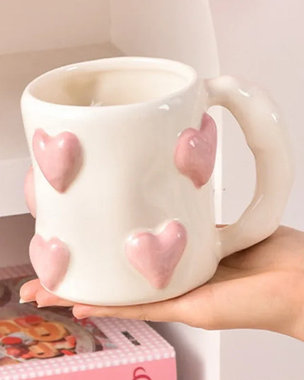 Heart Pink Ceramic Mug