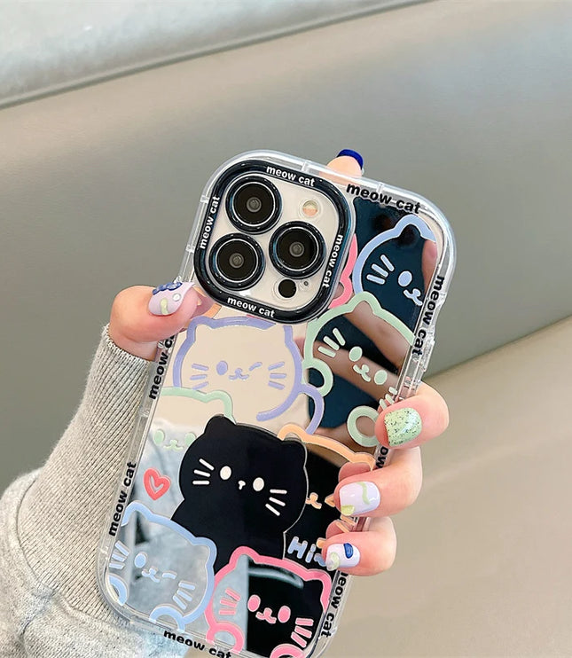 Cat Mirror Phone Case