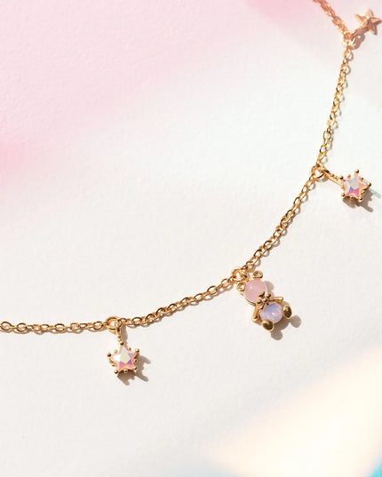 Pink Bear Necklace