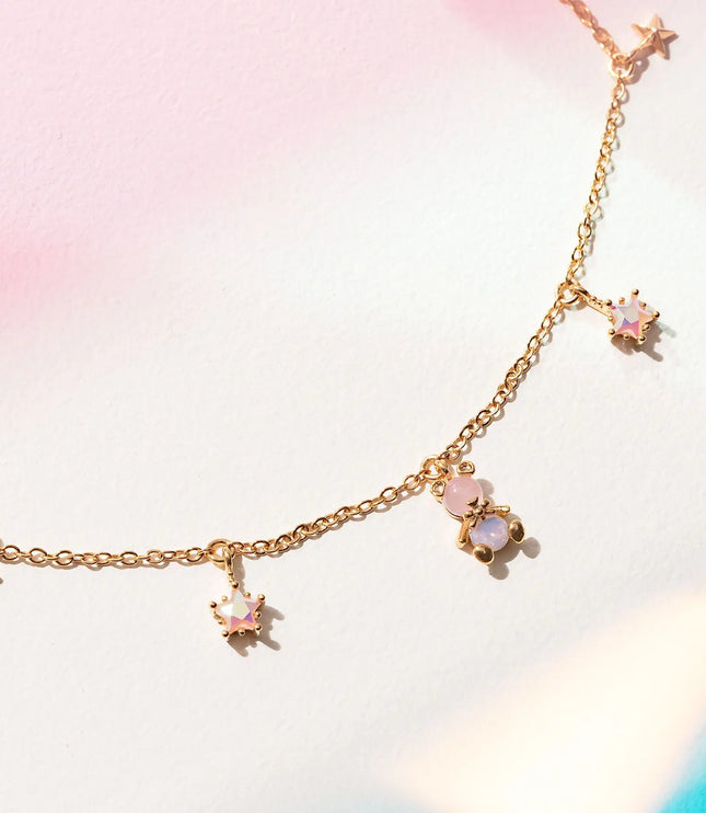 Pink Bear Necklace