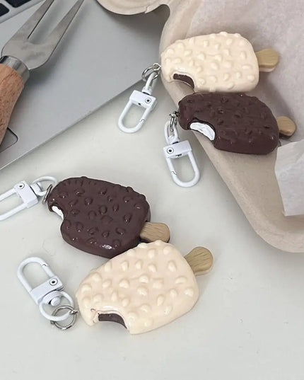 Chocolate Ice Cream Keychain