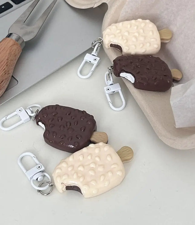 Chocolate Ice Cream Keychain