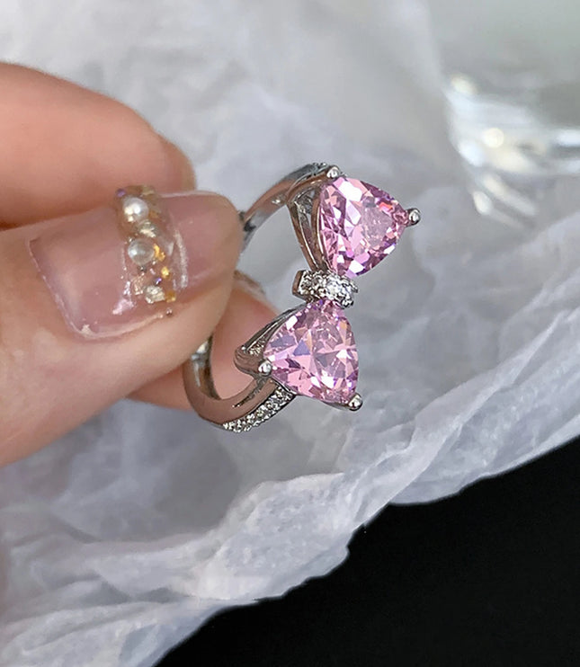 Pink Bow Tie Ring