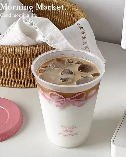 Kawaii Cup With Lid Straw