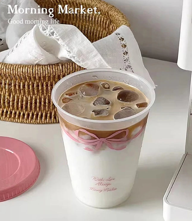 Kawaii Cup With Lid Straw