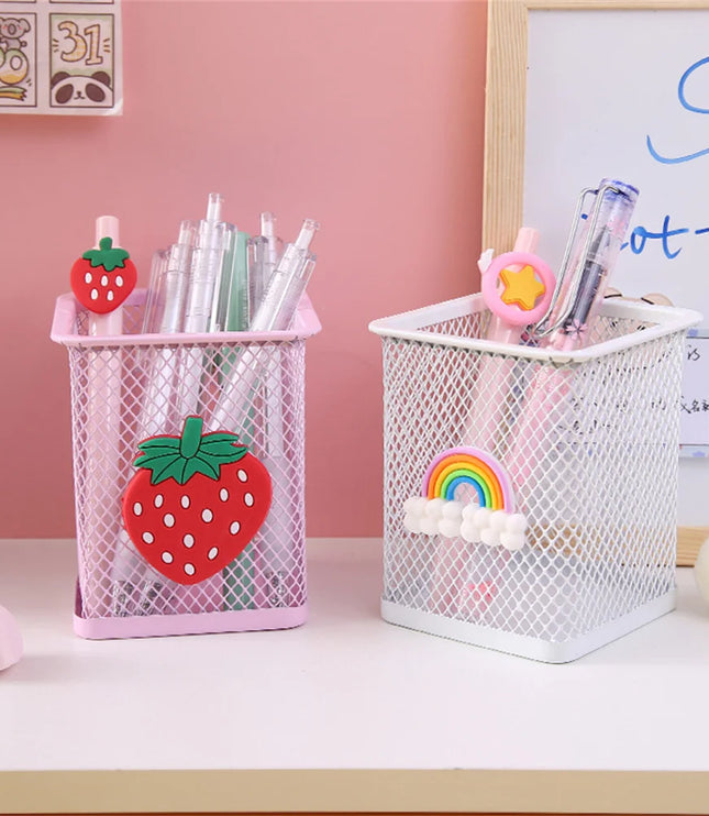 Cute Grid Pen Holder