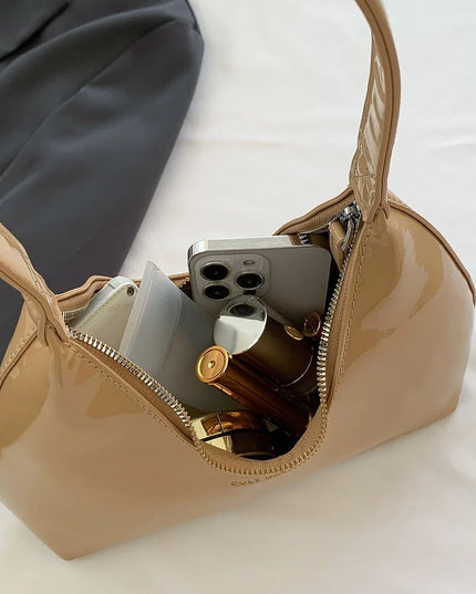 Glossy Leather Handbag