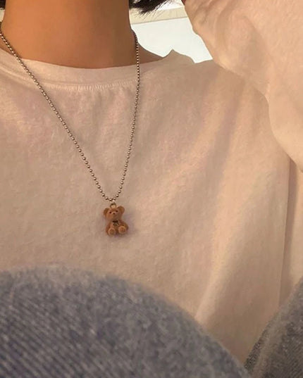 Plush Bear Necklace