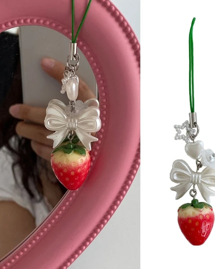 Strawberry Bag Charm