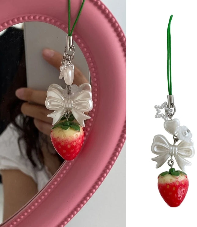 Strawberry Bag Charm