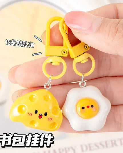 Egg & Cheese Keychain