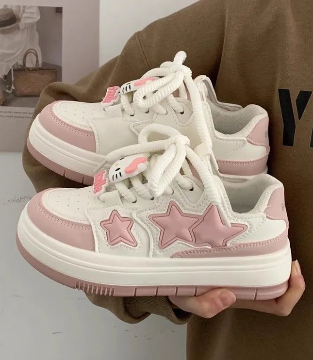 SANRIO Pink Stars Sneakers