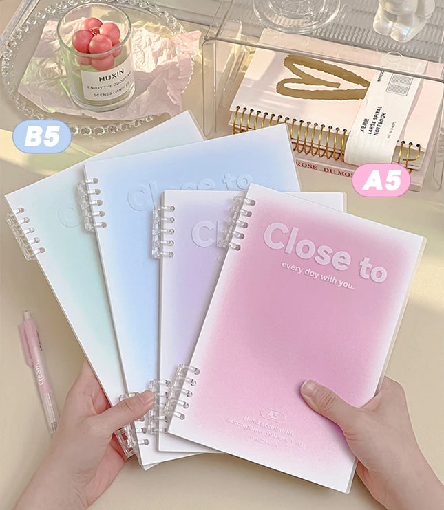 A5/B5 Pastel Binder Notebook