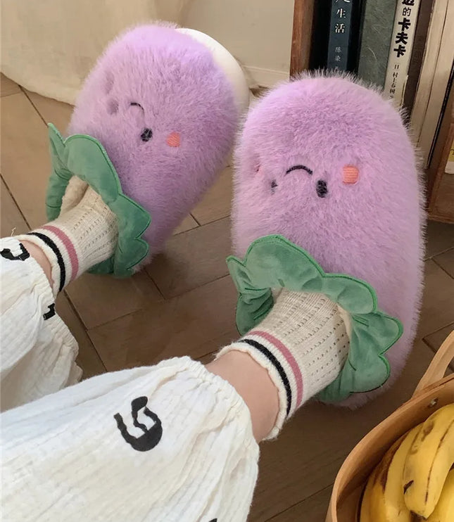 Veggies Plush Slippers