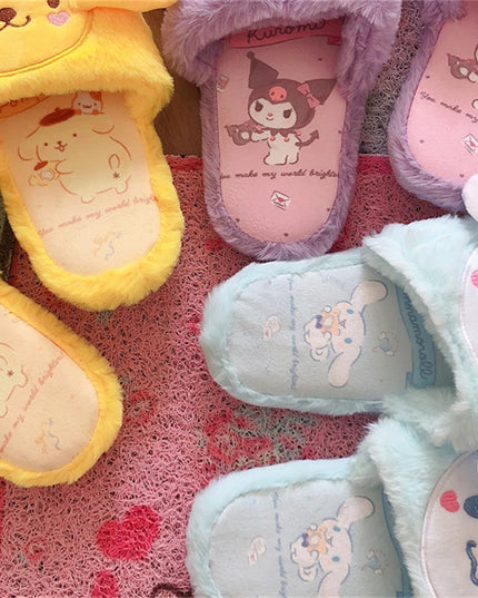 SANRIO Plush Home Slippers