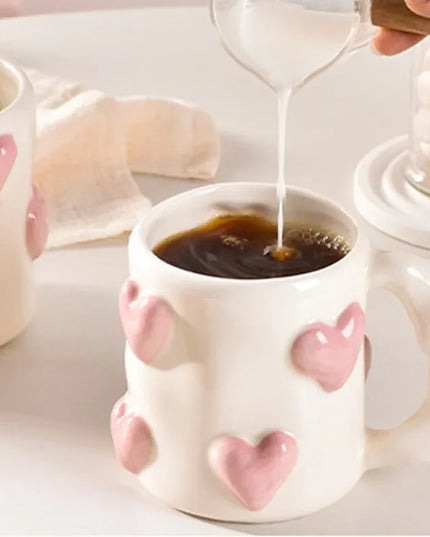 Heart Pink Ceramic Mug