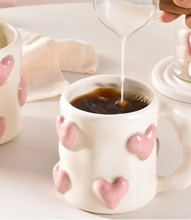 Heart Pink Ceramic Mug