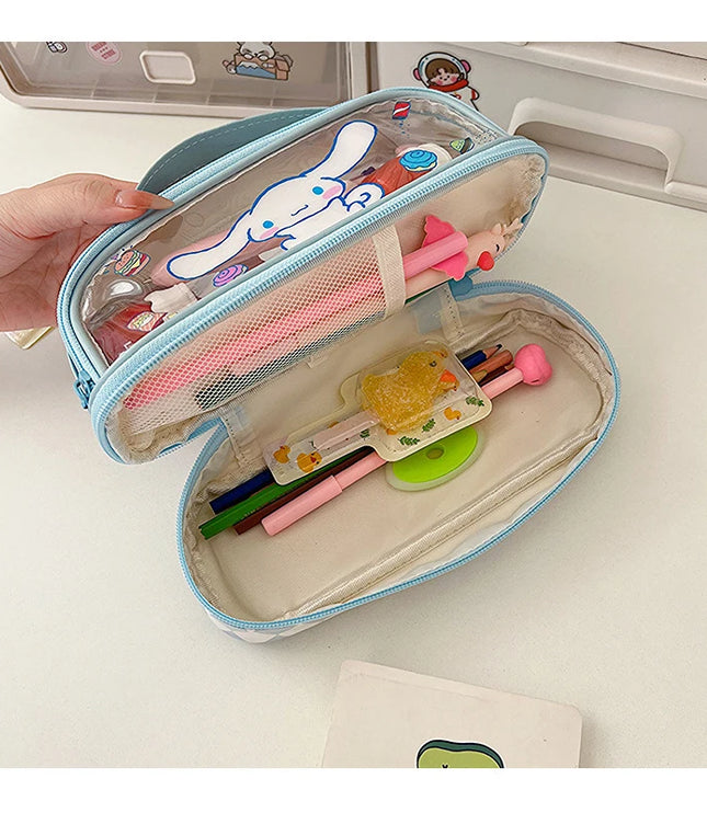 SANRIO Transparent Pencil Case