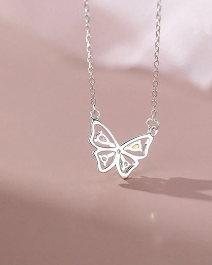 Silver Butterfly Necklace