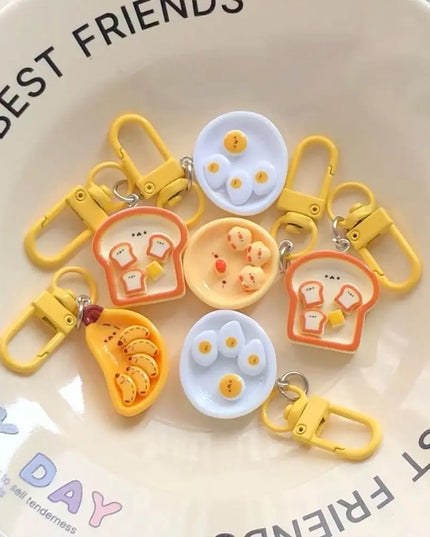 Breakfast Plate Keychain