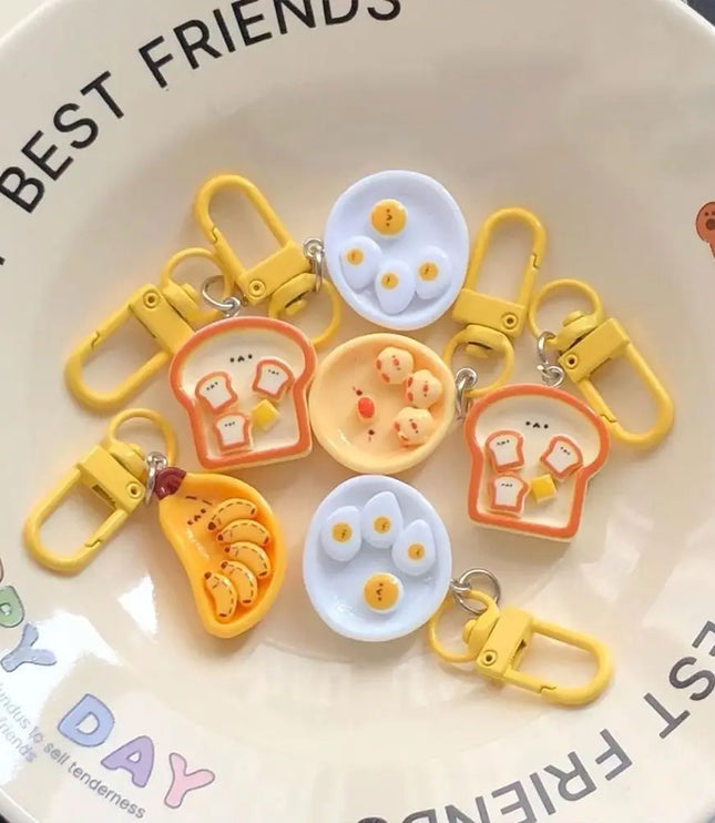 Breakfast Plate Keychain