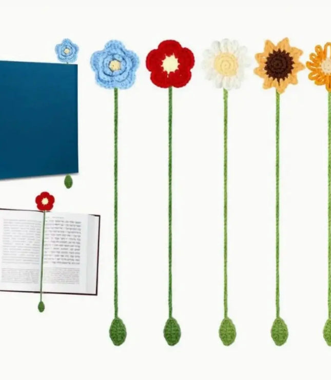 Crochet Flower Bookmark