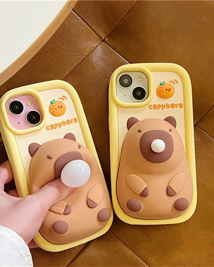 3D Capybara Squishies Phone Case