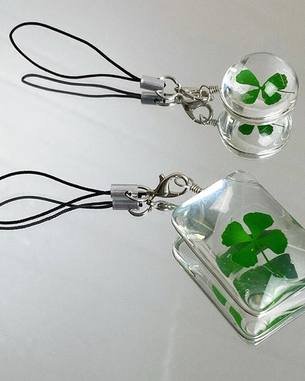 Lucky Clover Phone Charm