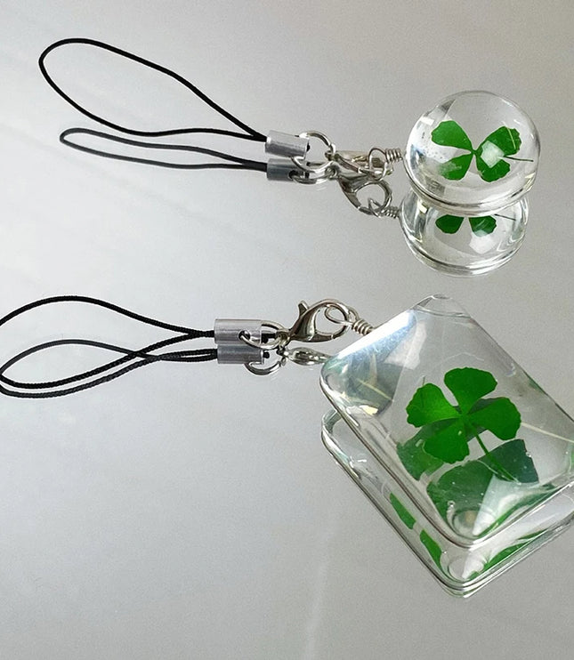 Lucky Clover Phone Charm