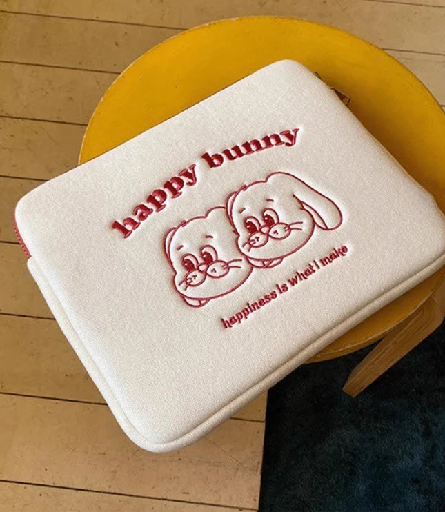 Happy Bunny Laptop Sleeve