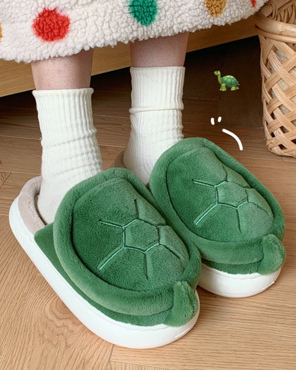 Cute Turtle Plush Slippers