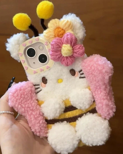 Plush Hello Kitty Phone Case