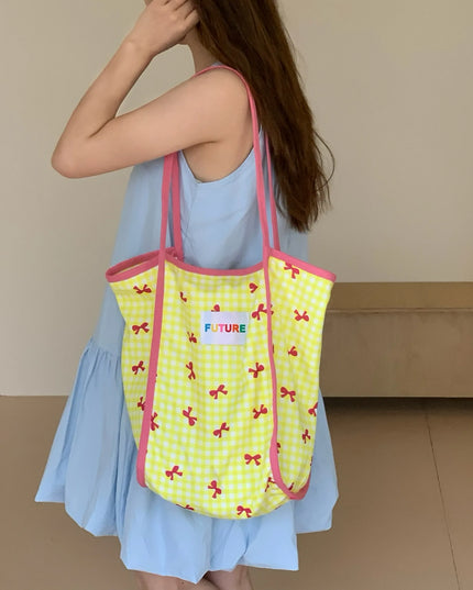 Plaid Prints Tote Bag