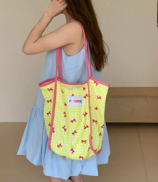 Plaid Prints Tote Bag