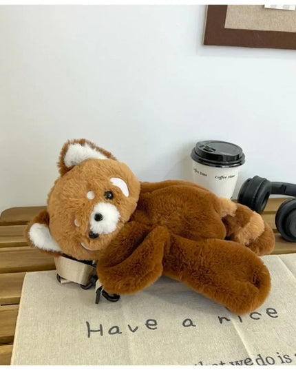 Red Panda Plush Backpack