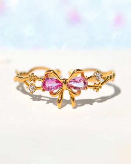 Pink Bow Ring