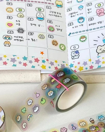 Cartoon Animal Washi Tape Stickers