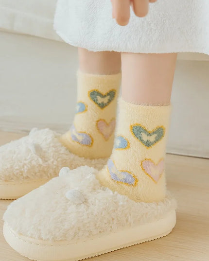 3Pairs Cute Fluffy Socks