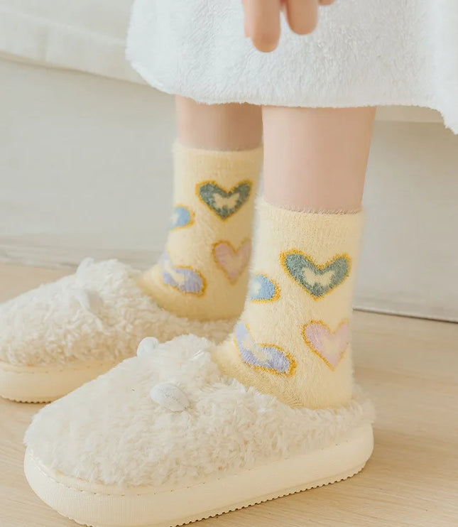 3Pairs Cute Fluffy Socks