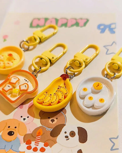 Breakfast Plate Keychain