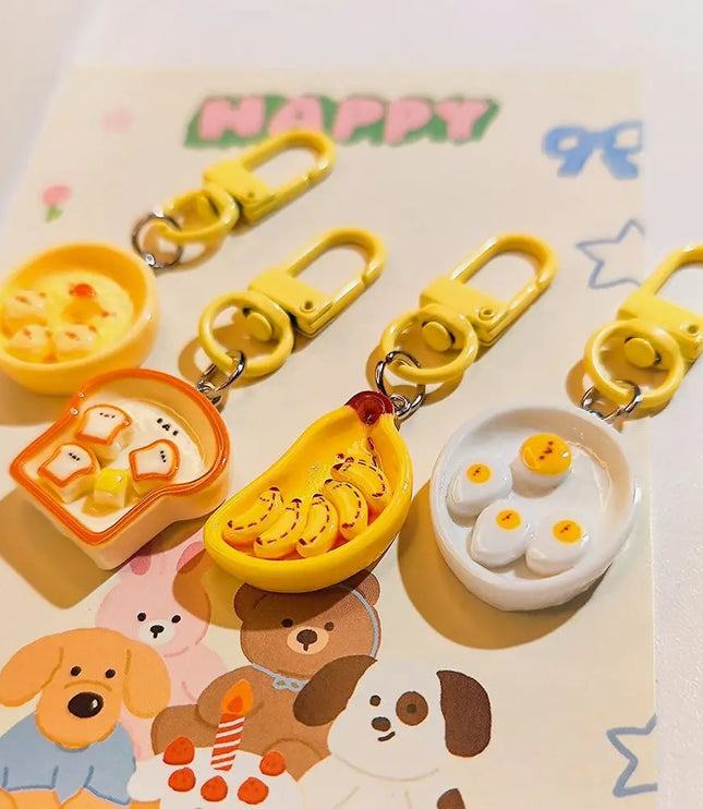 Breakfast Plate Keychain